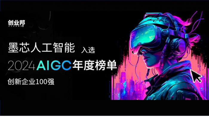 墨芯人工智能入选「2024年度AIGC创新企业榜」